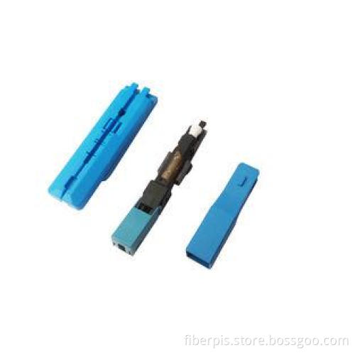 Multimode SC fiber optic cable connectors with Polished Fib